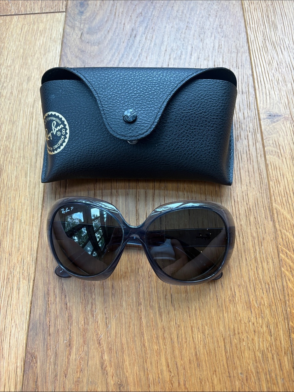 Ray-Ban Women's Oversized Sunglasses in Black Gradient